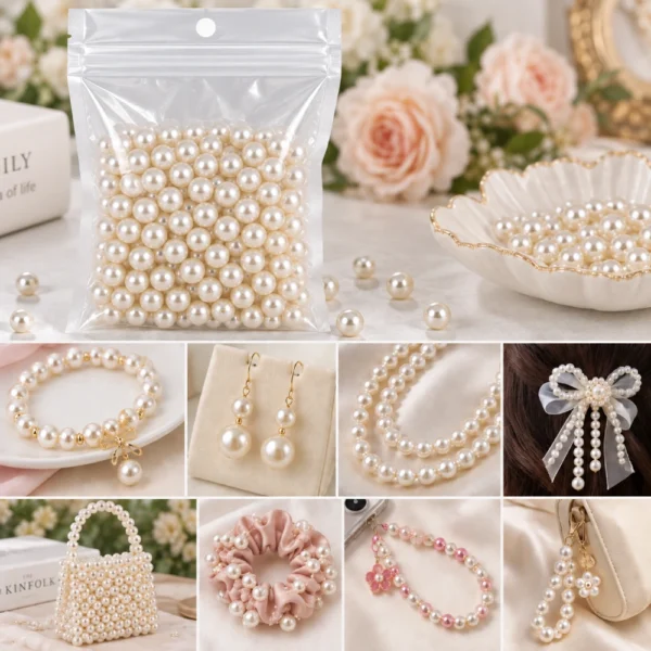 8mm Glass Pearls Beads for Jewelry Making