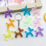 Colorful Cartoon Balloon Dog Resin Charm