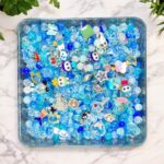 Mixed Blue Glass Beads