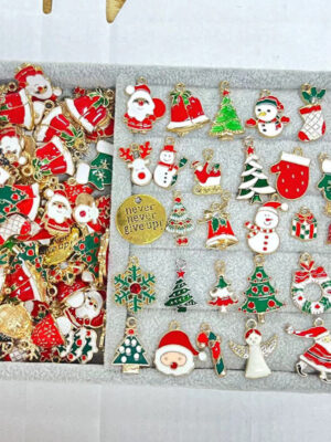 Christmas Zinc Alloy Charms for DIY Jewelry Making