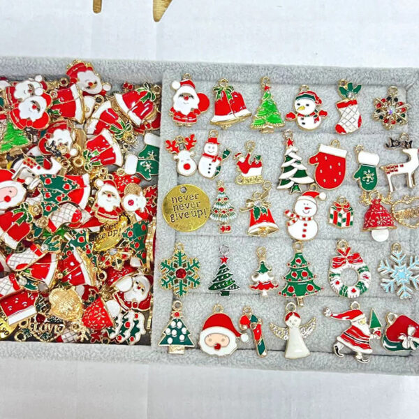 Christmas Zinc Alloy Charms for DIY Jewelry Making