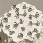 Stainless Steel Ball Hoop Earrings – DIY Fashion Jewelry for Women