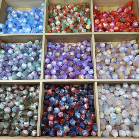 10mm Resin Octagon Beads