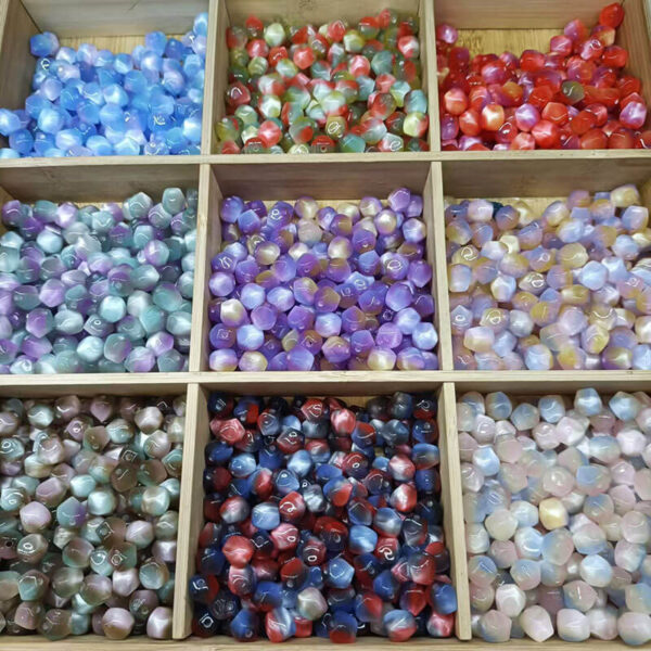 10mm Resin Octagon Beads