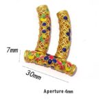 Gold Plated Lotus Half Tube Beads – Antique Style Jewelry Findings