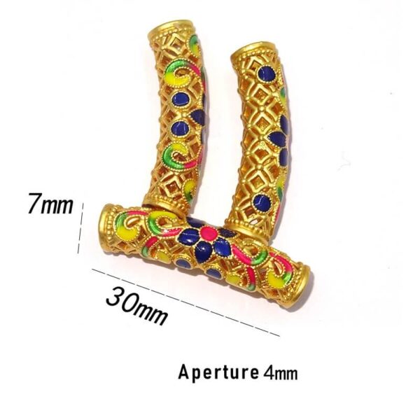 Gold Plated Lotus Half Tube Beads – Antique Style Jewelry Findings