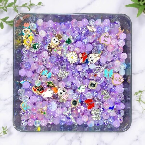 Mixed Purple Glass Beads