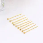 Copper 0.6x22mm Ball Head Pins for Jewelry Making