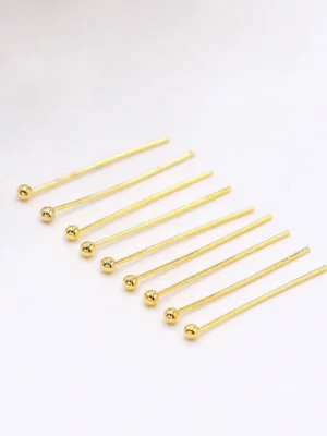 0.6 thick ball needle round tip needle gold