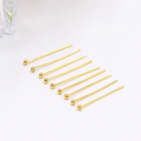 0.6 thick ball needle round tip needle gold