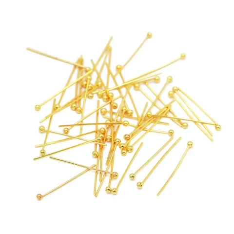Copper 0.6x22mm Ball Head Pins for Jewelry Making