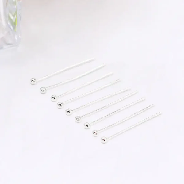 Copper 0.6x22mm Ball Head Pins for Jewelry Making
