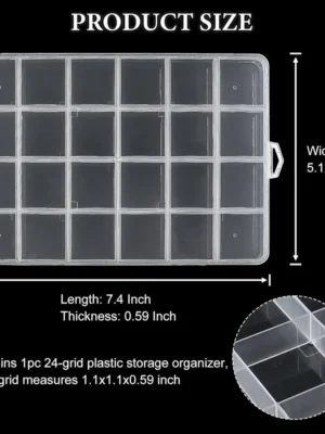 24 Grids Plastic Bead Organizer2