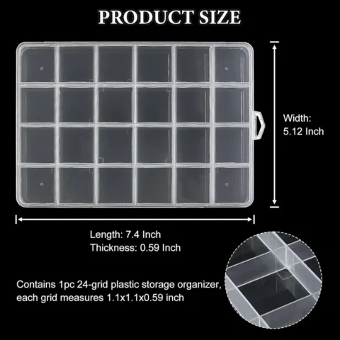 24 Grids Plastic Bead Organizer2