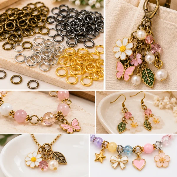 200 PCS 6mm Single Loop Open Jump Rings for DIY Jewelry