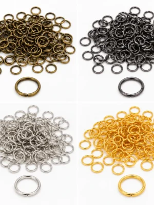 200 PCS 6mm Single Loop Open Jump Rings for DIY Jewelry