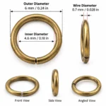 200 PCS 6mm Single Loop Open Jump Rings for DIY Jewelry