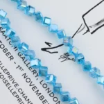 8mm Diagonal Square Glass Crystal Beads