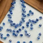 8 x 10mm oblique hole teardrop crystal beads