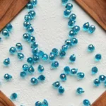 8 x 10mm oblique hole teardrop crystal beads
