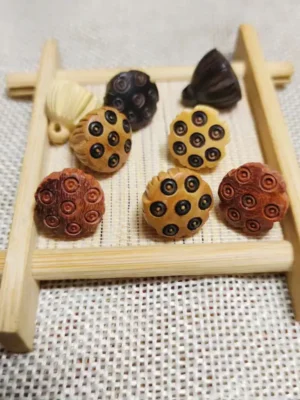 Boxwood Ebony Lotus Charm