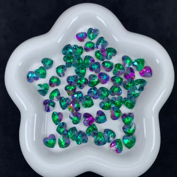 Single hole glass crystal pendant for DIY earrings necklace bracelet