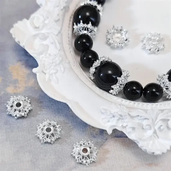 Patterned Floral Base Alloy Spacers