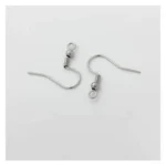 Stainless steel beaded spring ear hooks