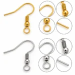 60 PCS Stainless Steel Fishhook Earring Hooks