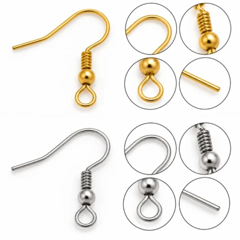 Stainless Steel Fishhook Earring Hooks Details