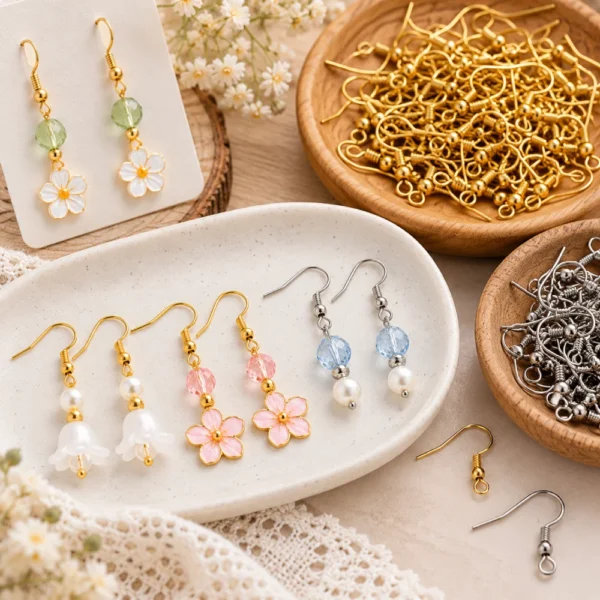60 PCS Stainless Steel Fishhook Earring Hooks