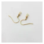 Stainless steel beaded spring ear hooks