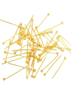 Copper Ball Head Pins for Jewelry Making