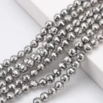 96-Faceted Earth Glass Bead