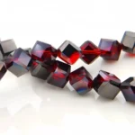 4mm 6mm Diagonal Square Glass Crystal Beads