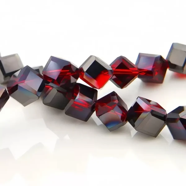 4mm 6mm Diagonal Square Glass Crystal Beads