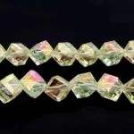 4mm 6mm Diagonal Square Glass Crystal Beads