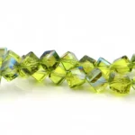4mm 6mm Diagonal Square Glass Crystal Beads