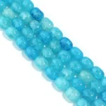 Crackle Glass Oval Beads