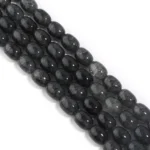 Crackle Glass Oval Beads