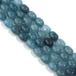 Crackle Glass Oval Beads