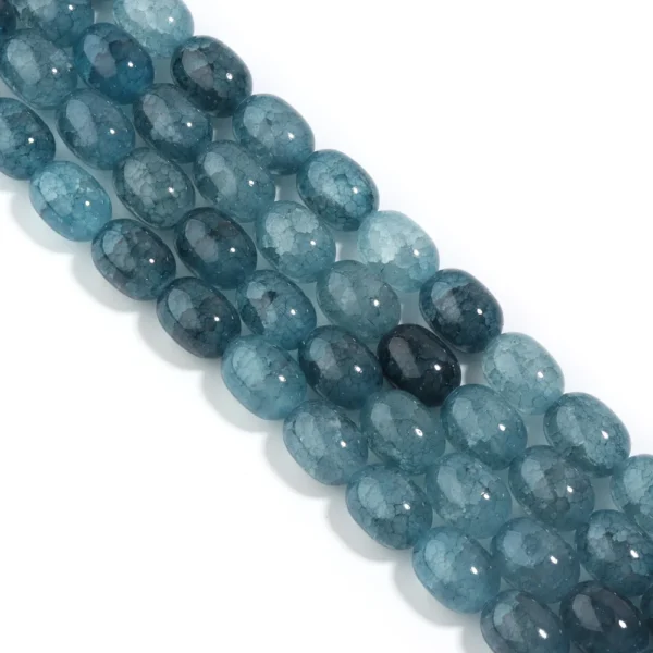 Crackle Glass Oval Beads