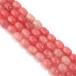 Crackle Glass Oval Beads