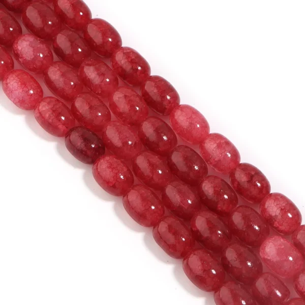 Crackle Glass Oval Beads