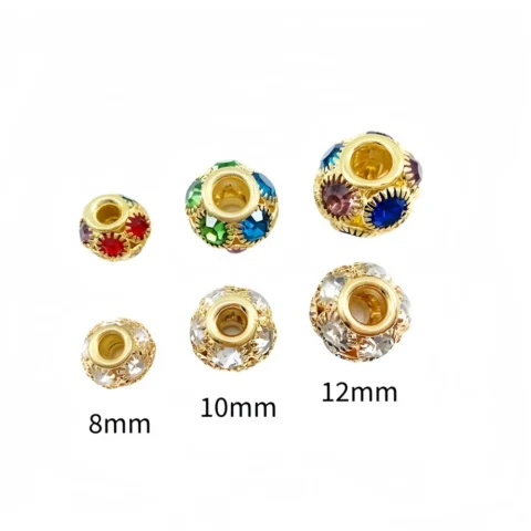 Large Hole Rhinestone Beads for DIY Pens