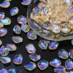 12x16mm Irregular Glass Beads for DIY Bracelets, Necklaces