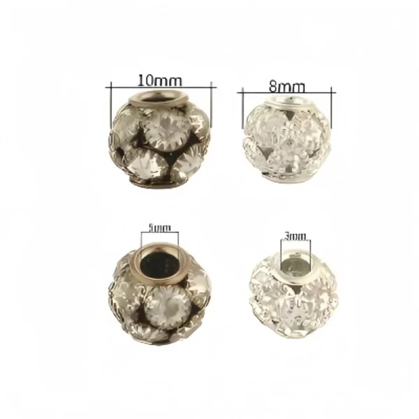 Large Hole Rhinestone Beads  for DIY Pens