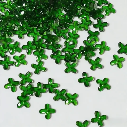 50 Pcs Four Leaf Clover Tree Leaf Bead