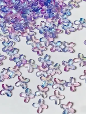 Lijiao Three-Dimensional Four-Leaf Clover purple