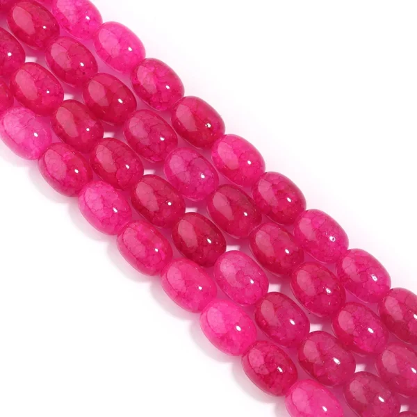 Crackle Glass Oval Beads